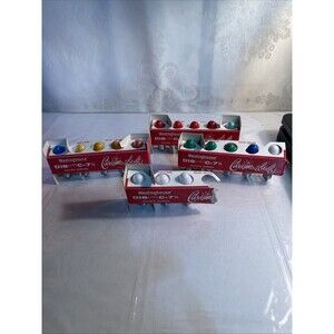 18 Vintage Westinghouse C-7 Multicolor Bulbs In 4 Sleeves   All Tested Working